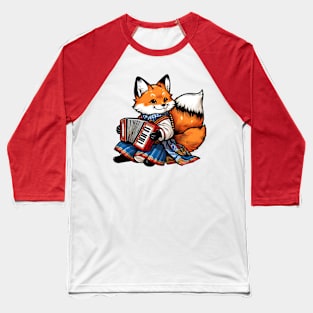 Foxy accordion Baseball T-Shirt